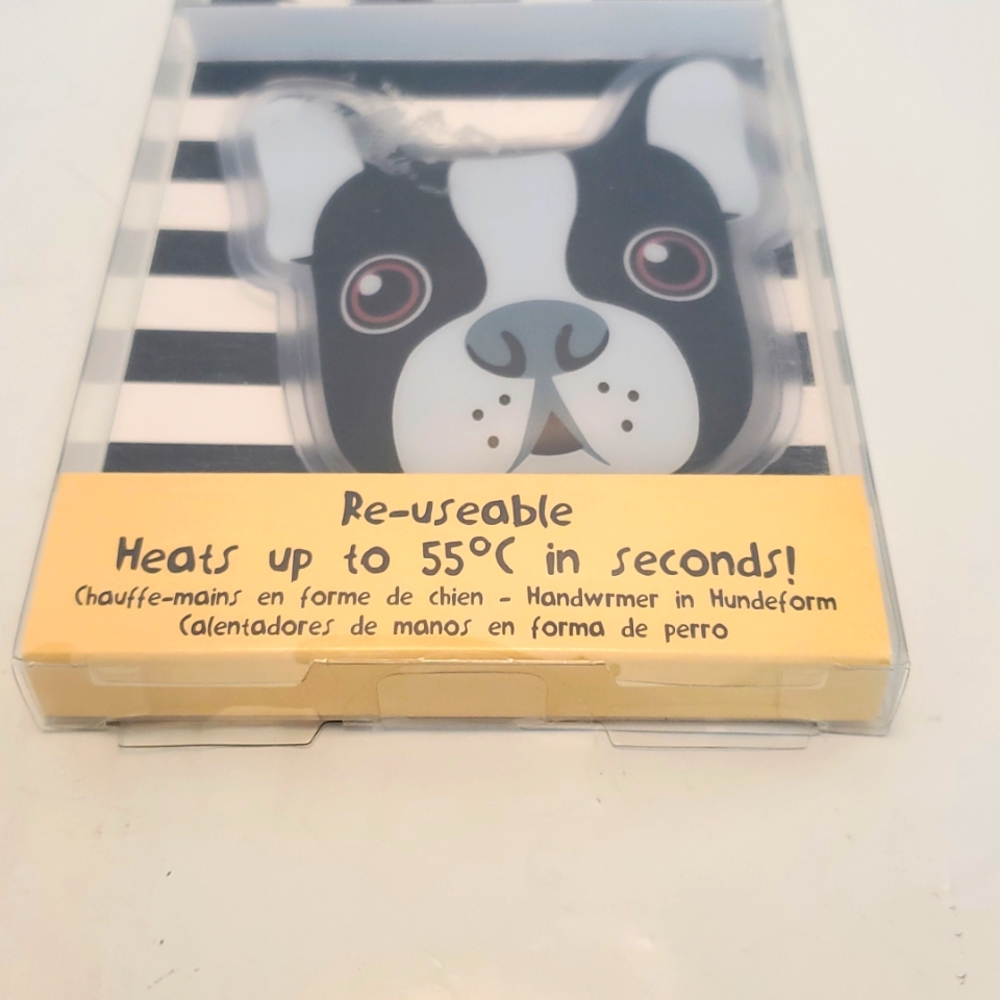 Kohl's French Bulldog Handwarmers - Black and White - Picture 3 of 3